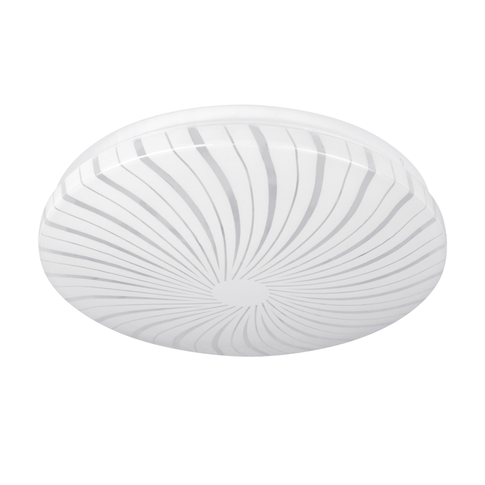 Luminario LED 8W plafón decorativo espiral luz cálida, BASIC PLA-301LC