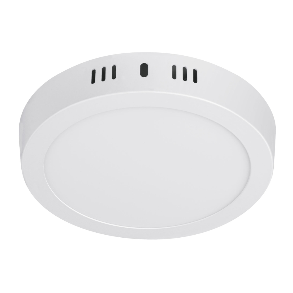 Luminario LED tipo plafón 12 W, redondo, luz cálida, blanco PLA-205LC