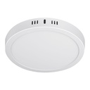 Luminario LED tipo plafón 18 W, redondo, luz cálida, blanco PLA-207LC