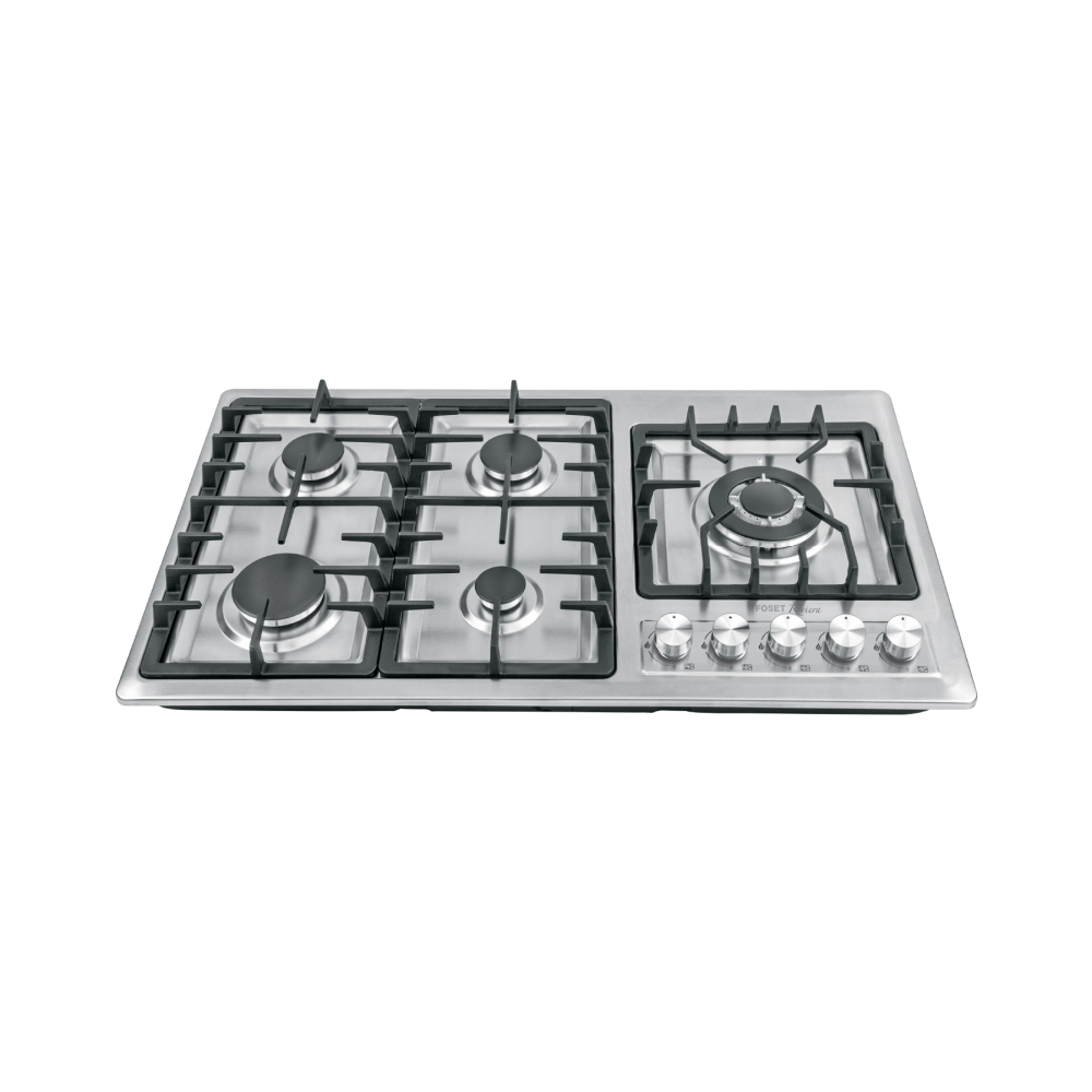Parrilla gas empotrable 90cm, 5 quem, lateral, inox, Riviera PAE-915GA