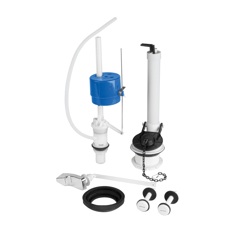 Jgo de reparación p/WC con válvula flotador,regulación clip VW-057