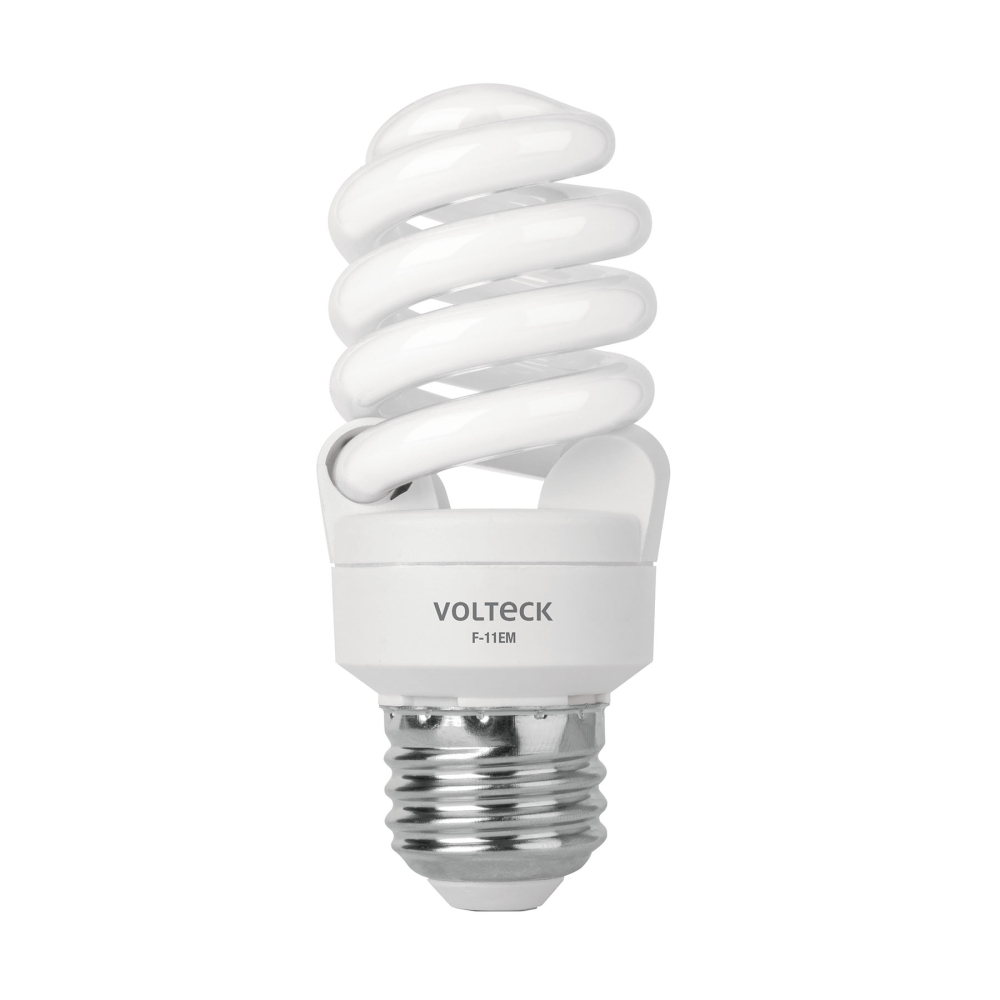 Lámpara espiral mini T2 11 W luz de día en blíster, Volteck F-11EM