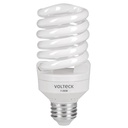Lámpara espiral mini T2 25 W luz de día en blíster, Volteck F-25EM