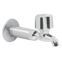 Llave 1/2' para fregadero con niple y chapeton, cromo, BASIC LL-F