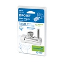 Llave angular, 1/4 vuelta, sin contratuerca, maneral palanca ANG-05BL