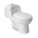Sanitario one piece alargado de porcelana, blanco, FOSET MUBA-45OB