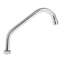 Cuello corto para mezcladora de fregadero, cromo, Basic CR-317