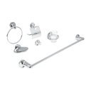 Juego de 6 accesorios para baño metálicos, Foset Aqua AQA-4000