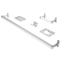 Juego de 5 accesorios para baño, metálicos, cromo, BASIC A-900