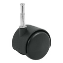 Rodaja tipo yoyo de 50 mm con espiga para madera, FIERO ROY-50EM