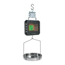 Báscula electrónica colgante, recargable, c/charola, 40 kg BASE-40C
