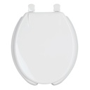Asiento redondo con tapa para WC, abierto, blanco, FOSET AWC-40B