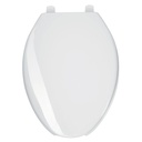 Asiento alargado con tapa para WC, abierto, blanco, FOSET AWC-45B