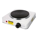 Parrilla eléctrica 1 quemador de disco, blanca, VOLTECK PAEL-1CD
