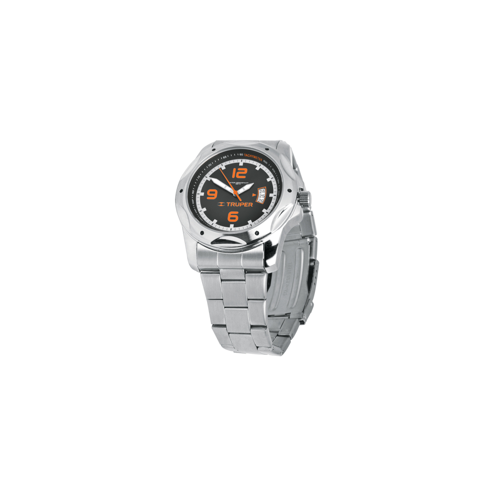 Reloj para caballero, acero inoxidable, Truper REL-PC-3