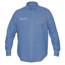 Camisa de mezclilla manga larga para hombre, G, TRUPER CAM-MEZ-LL