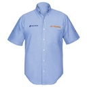 Camisa manga corta para hombre, azul, M, Truper CAM-AZ-CM
