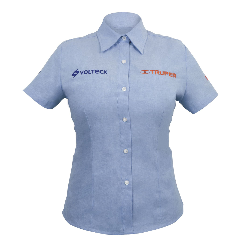 Camisa manga corta para mujer, azul, EEG, Truper CAM-AZ-DCXXL