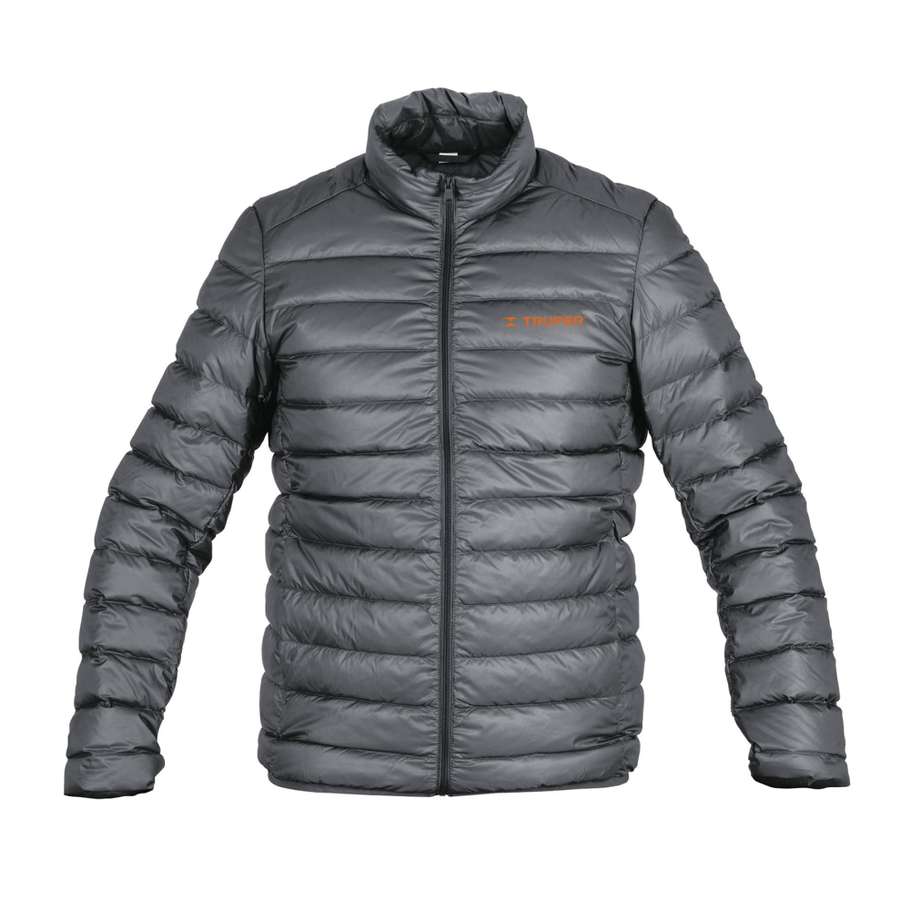 Chamarra de plumas ligera para hombre, gris, EG, TRUPER CHAM-GC-XG