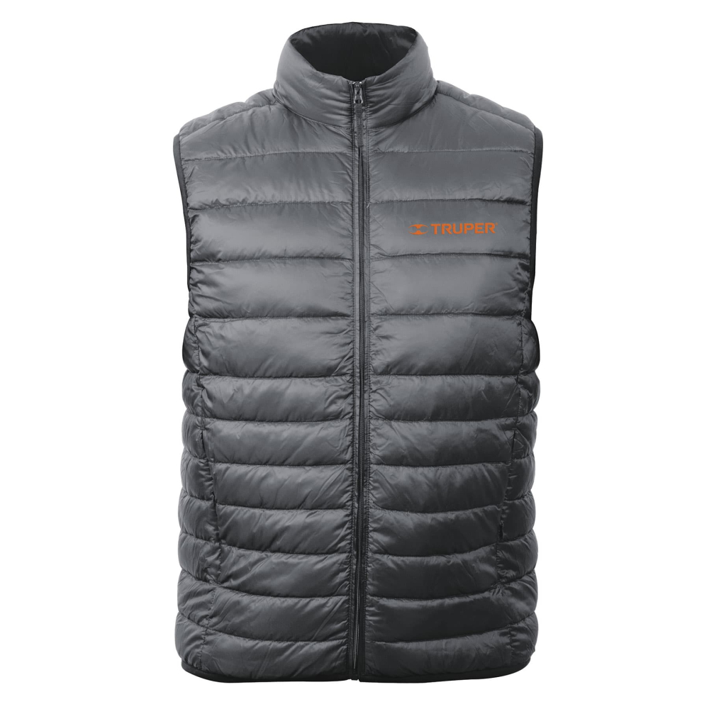 Chaleco de plumas ligero para hombre, gris, CH, TRUPER CHA-GC-C