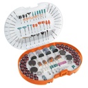 Kit de accesorios p/herramienta rotativa, 276 pzs, TRUPER MOTO-KIT-276