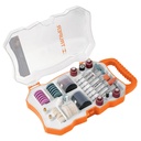 Kit de accesorios p/herramienta rotativa, 121 pzs, TRUPER MOTO-KIT-121
