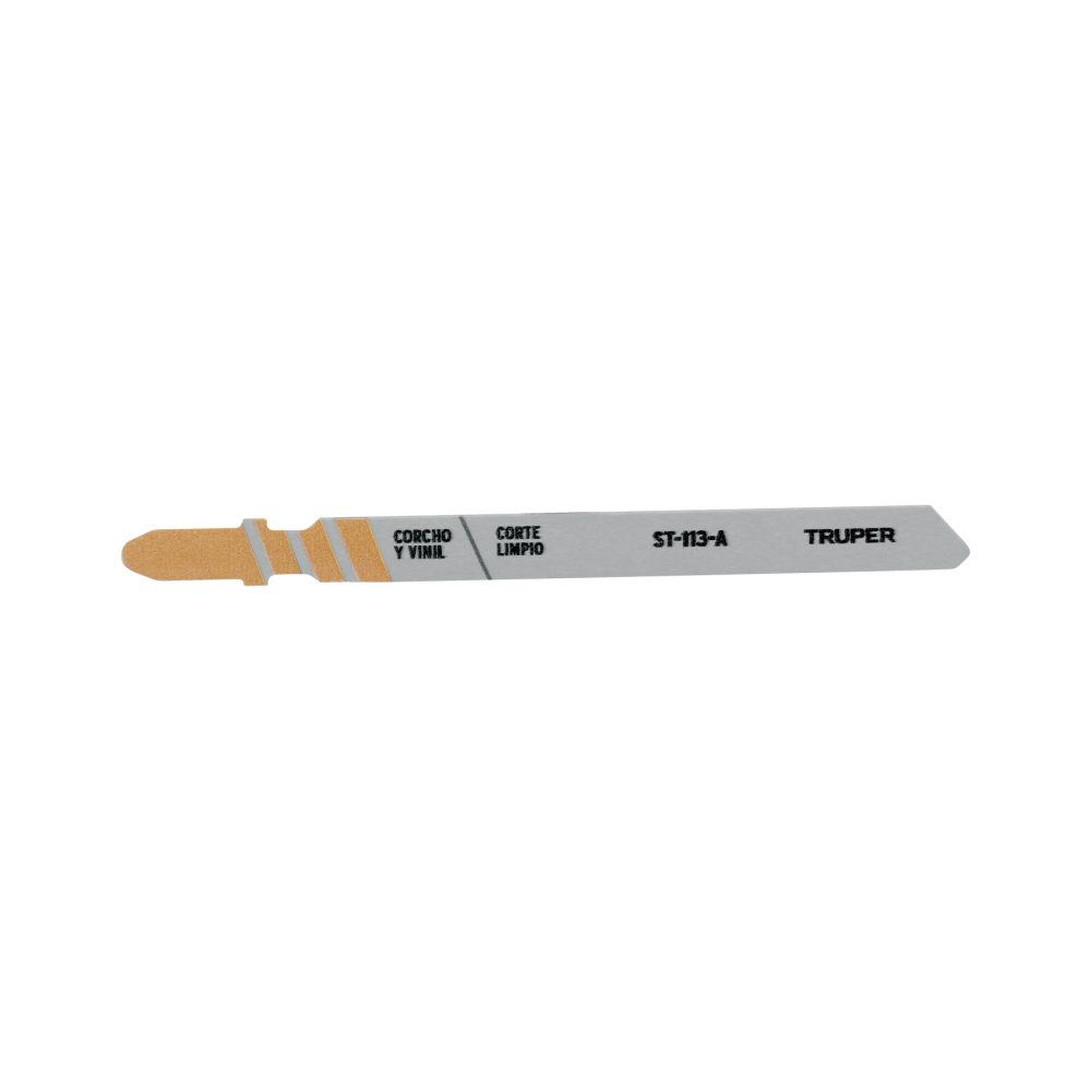 Blíster 5 seguetas T, cuchilla HCS, para material suave ST-113-A
