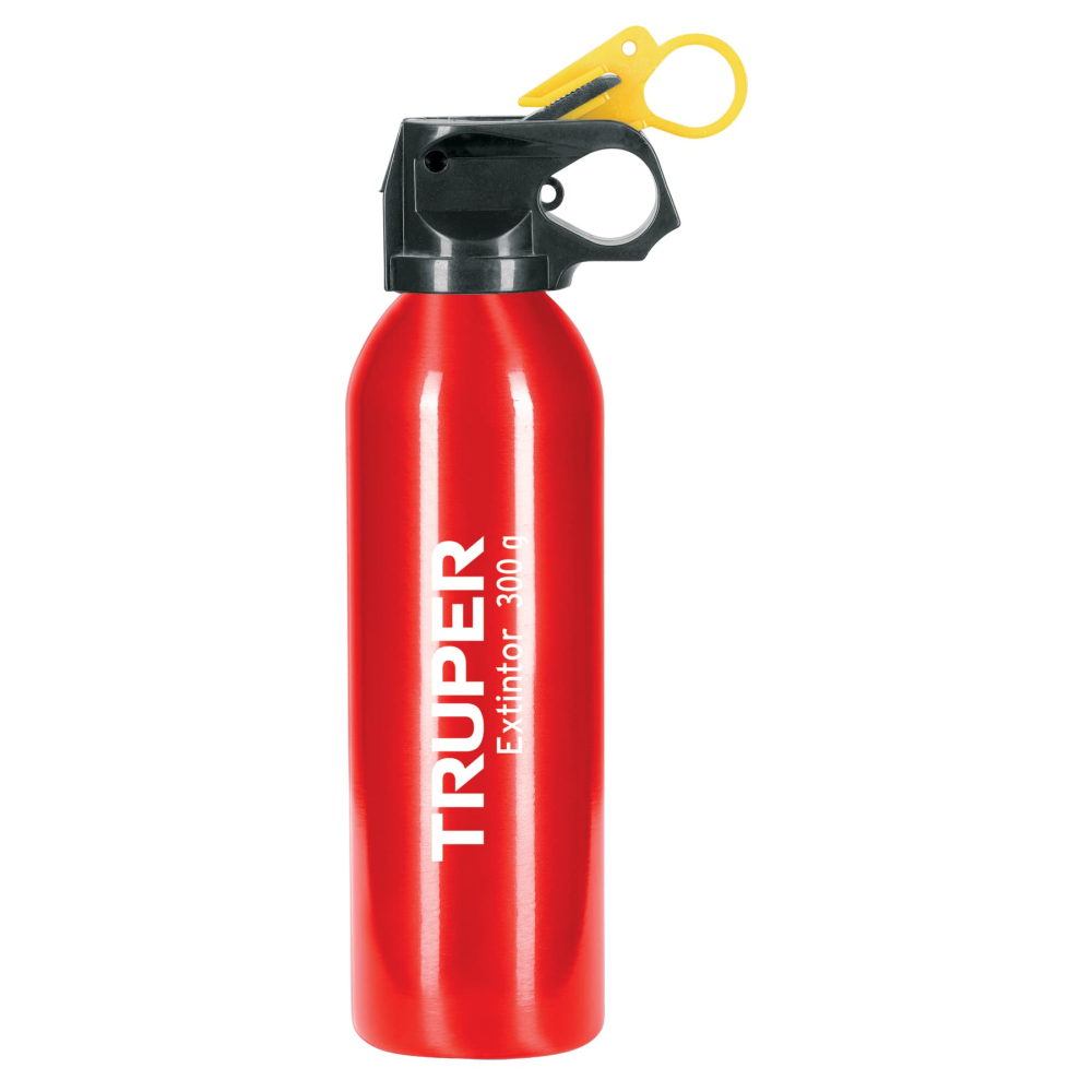 Extintor portátil desechable 300 g, polvo tipo ABC, Truper EXT-300