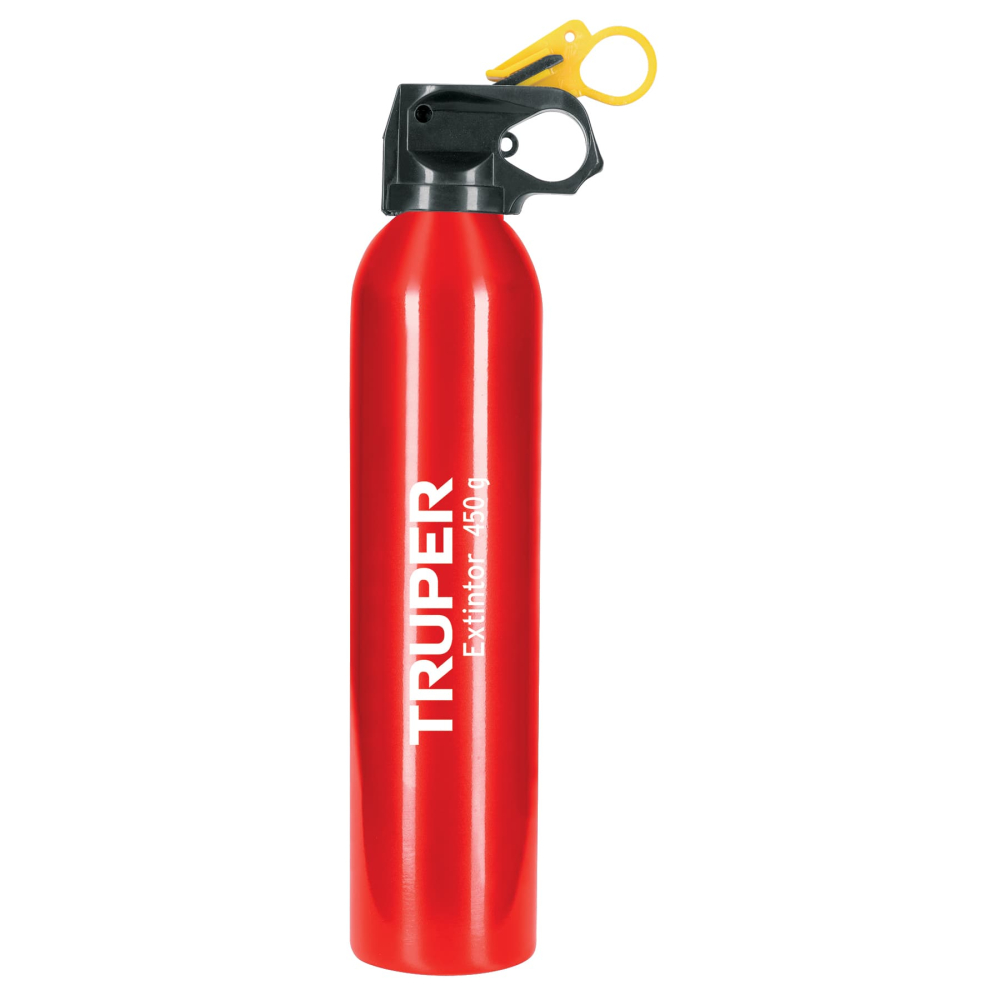 Extintor portátil desechable 450 g, polvo tipo ABC, Truper EXT-450