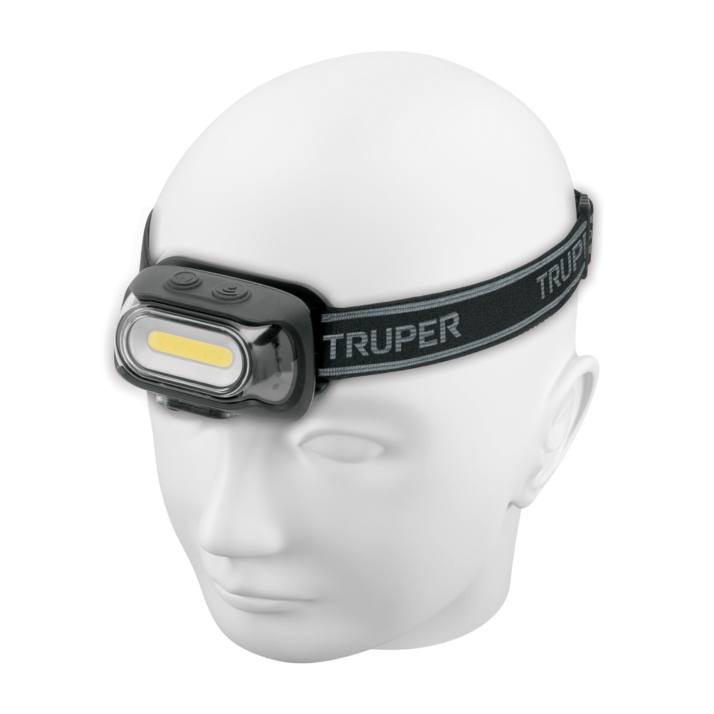 Linterna de minero LED 460 lm con sensor, recargable, TRUPER LI-CA-460R
