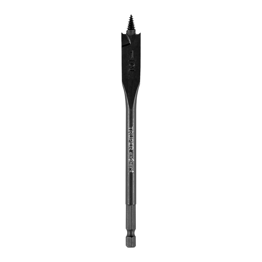 Broca plana de manita 1/2' para madera, Truper Expert BPX-1/2