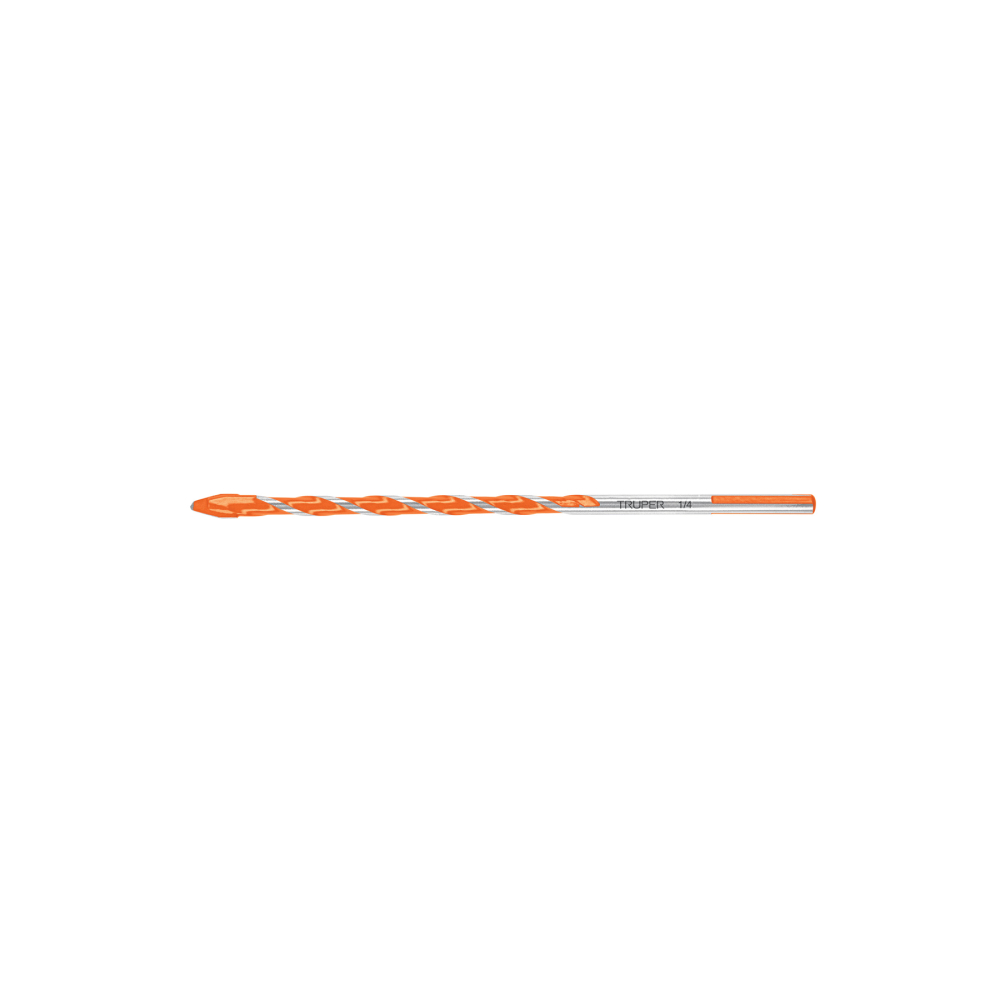 Broca multimaterial 1/4 x 6', Truper BMC-1/4X6