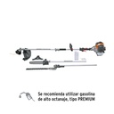 Desbrozadora multifuncional 4 en 1, a gasolina 45 cc, Truper DES-45M