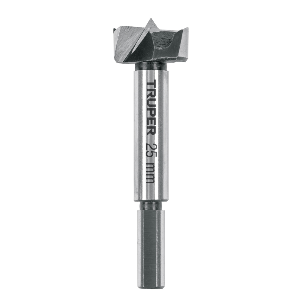 Broca forstner 25 mm para madera, TRUPER BFM-25