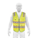 Chaleco de seguridad de alta visibilidad, verde, M, EXPERT CHS-900V-M