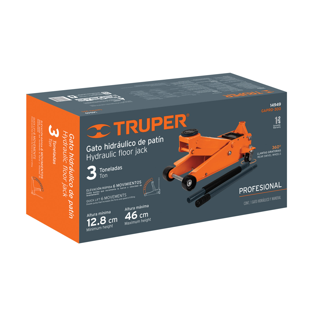 Caja de empaque de repuesto para GAPRO-300, TRUPER CJ-GAPRO-300