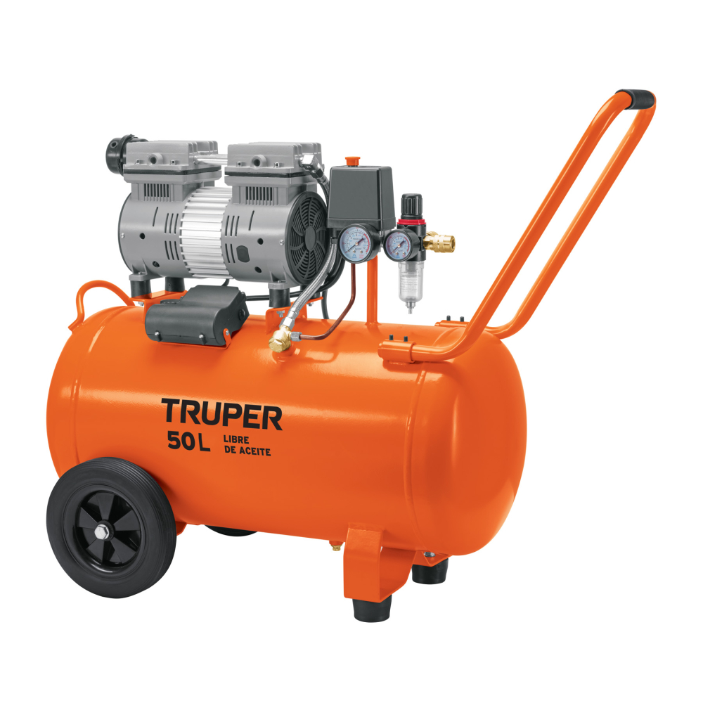 Compresor de aire, silencioso libre de aceite, 50 L, 2 HP COMP-50Q
