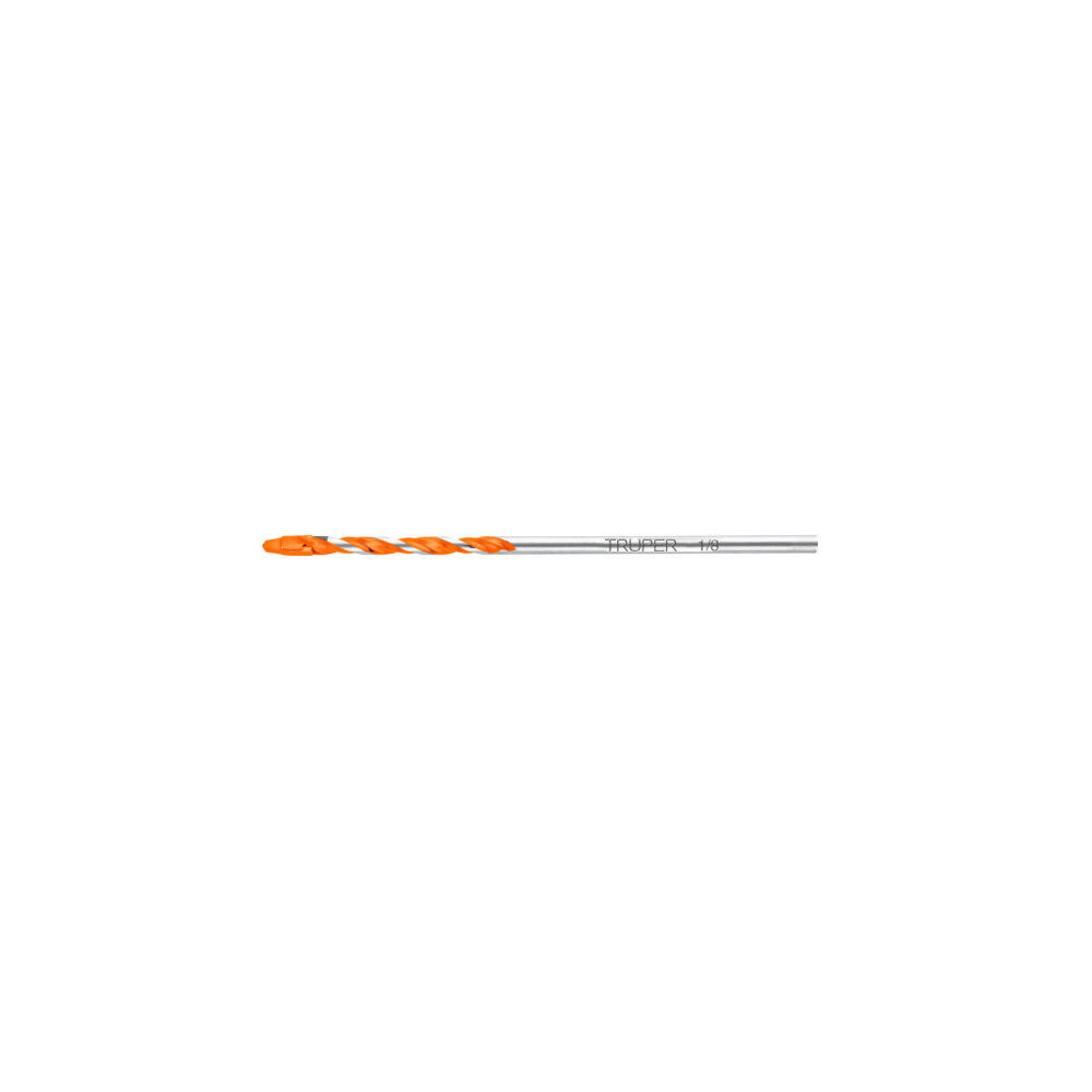Broca multimaterial 1/8 x 3', Truper BMC-1/8X3