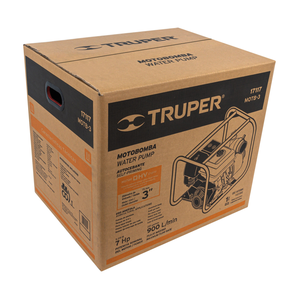 Caja de empaque de repuesto para MOTB-3, Truper CJ-MOTB-3