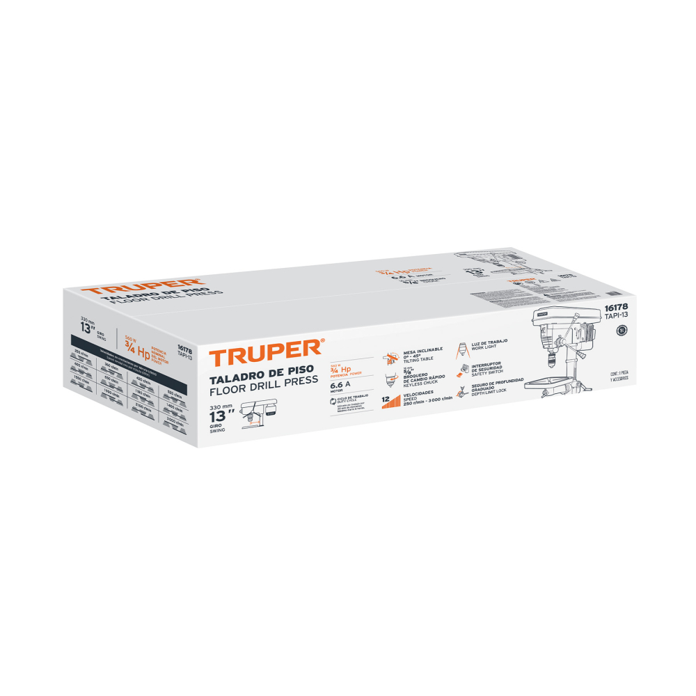 Caja de empaque de repuesto para TAPI-13, Truper CJ-TAPI-13