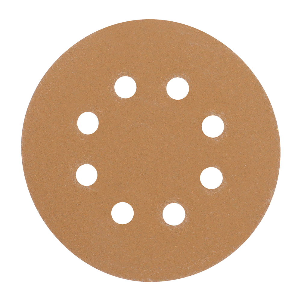 Paquete c/5 discos de lija 5' grano 150, 8 perforaciones DIRO-515