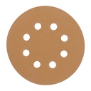 Paquete c/5 discos de lija 5' grano 150, 8 perforaciones DIRO-515
