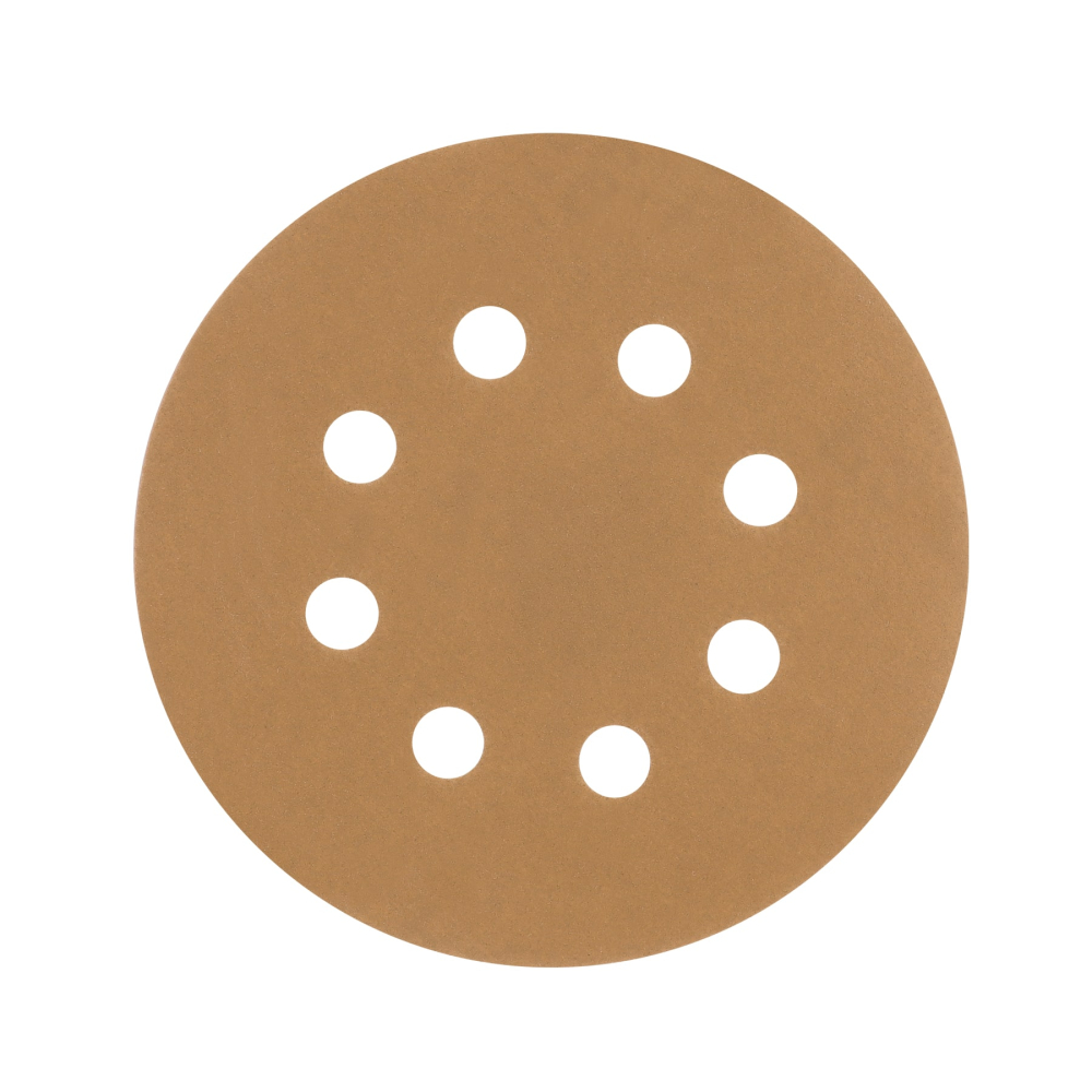 Paquete c/5 discos de lija 5' grano 220, 8 perforaciones DIRO-522