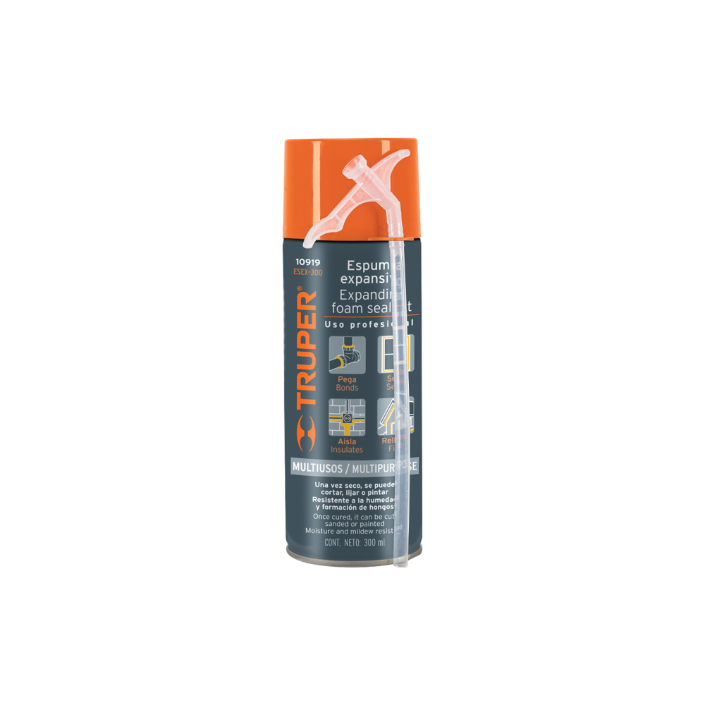 Espuma expansiva de 300 ml, Truper ESEX-300