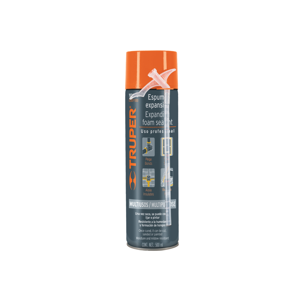 Espuma expansiva de 500 ml, Truper ESEX-500