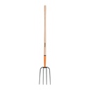 Bieldo para paja, 4 dientes, mgo largo 48', TRUPER BPJ-4