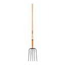 Bieldo para paja, 5 dientes, mgo largo 48', TRUPER BPJ-5