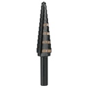 Broca escalonada óxido negro 13 escalones 1/8' a 1/2',Truper BES-13