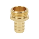 Conector 5/8' macho de latón sólido para manguera, Truper CM-5/8B