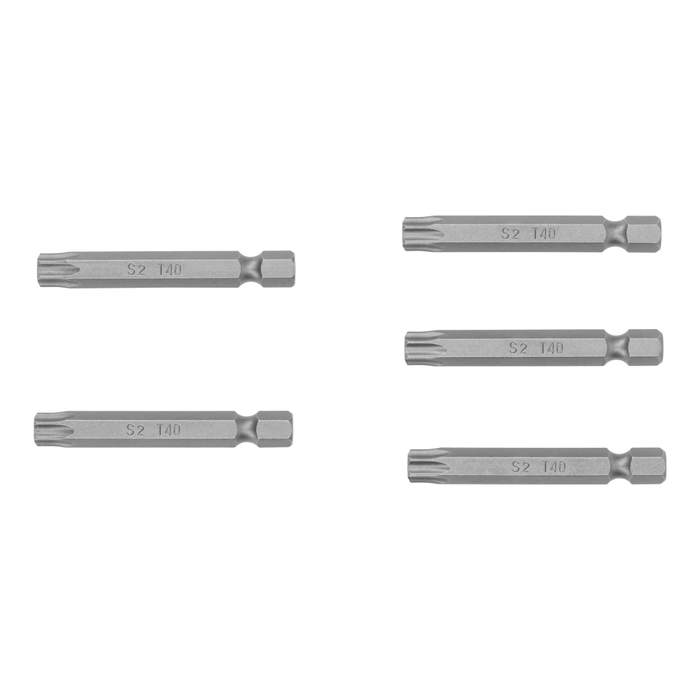 Estuche con 5 puntas torx T40 con seguro largo 2', Expert PUDE-6240